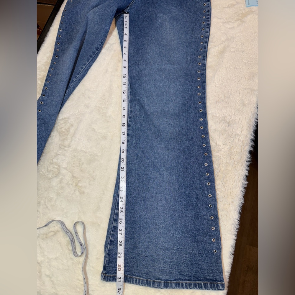 Vintage Carolina Blues size 12 wide leg jeans - Picture 7 of 8
